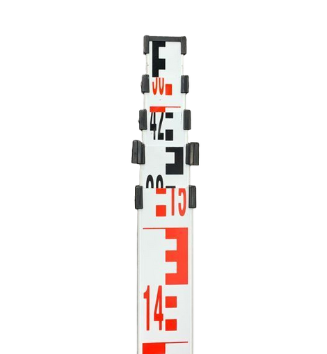 S-Tech Level Rod - Alum - 7M E Face FC/FT & Inch Black and Red